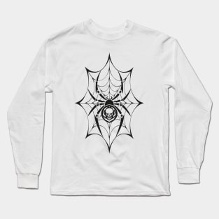 Stylized black spider Long Sleeve T-Shirt